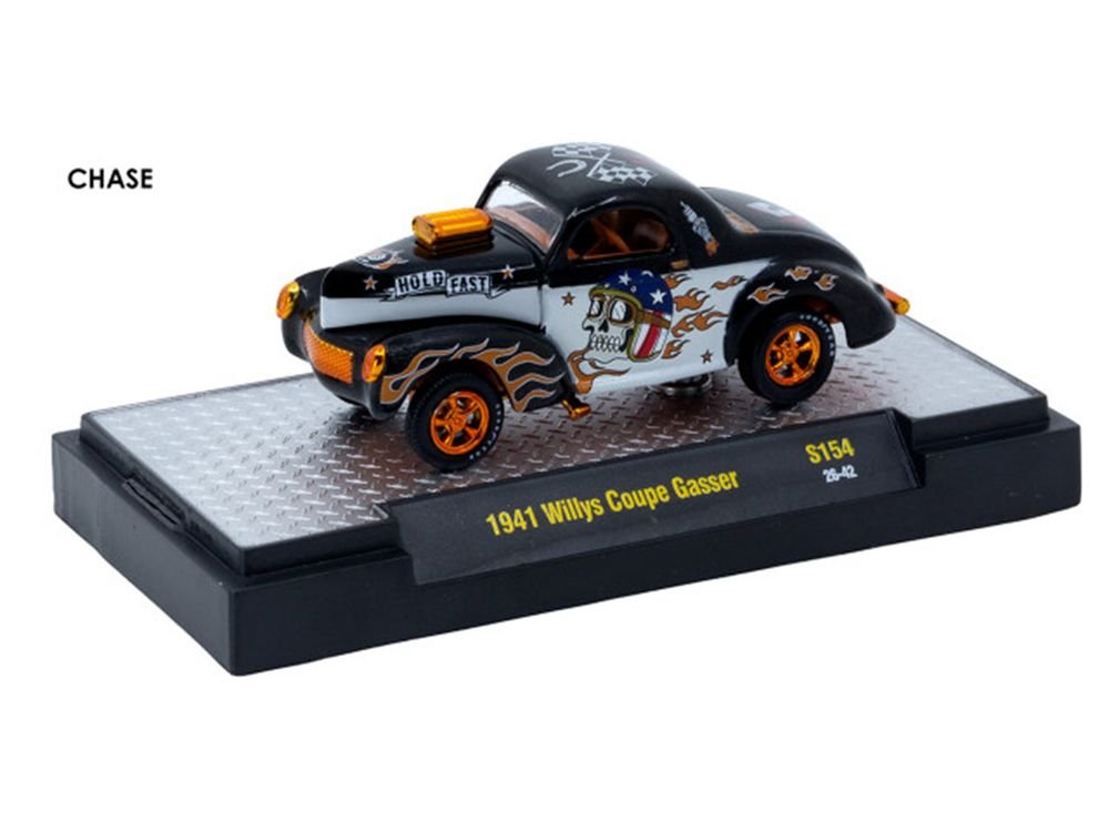 "Auto-Thentics" 6 piece Set Release S154 IN DISPLAY CASES Limited Edition 1/64 Diecast Model Cars by M2 Machines view 4