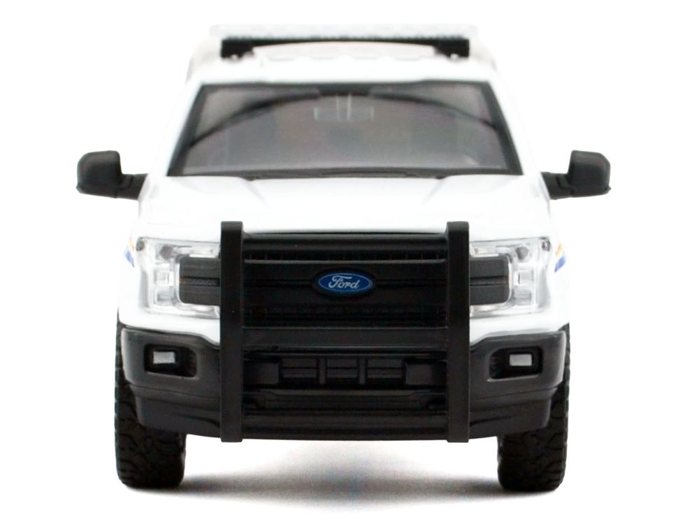 2019 Ford F-150 Lariat Crew Cab Pickup Truck with Camper Box "Royal Canadian Mounted Police" White "Law Enforcement and Public Service" Series 1/24-1/27 Diecast Model Car by Motormax view 4