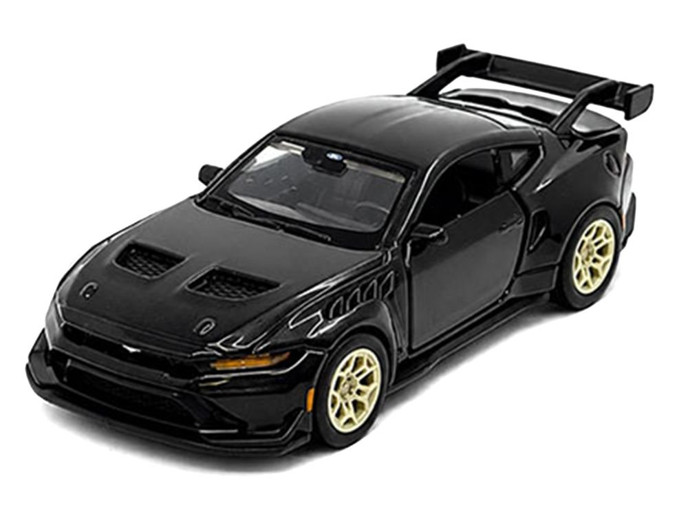 2025 Ford Mustang GTD Black Metallic "Speed Icons" Series 1/64 Diecast Model Car by Maisto view 2