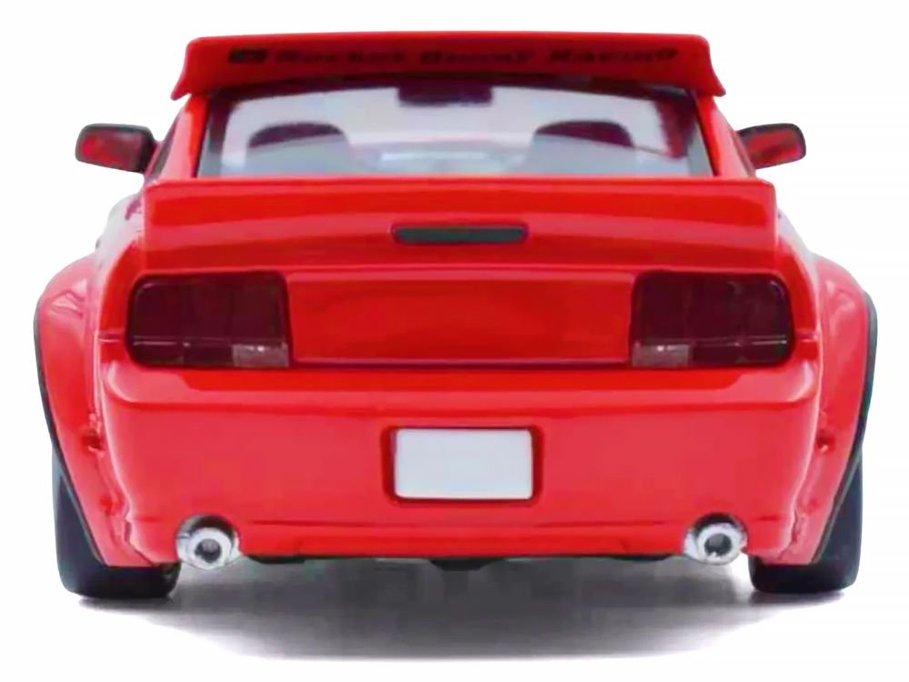 Pandem Mustang Red 1/64 Diecast Model Car by Model Model view 4