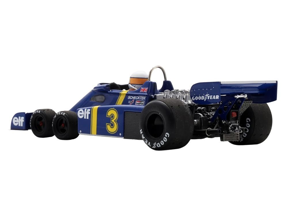 Tyrrell P34 #3 Jody Scheckter Winner Formula One F1 "Swedish GP" (1976) with Driver 1/43 Model Car by Spark view 4