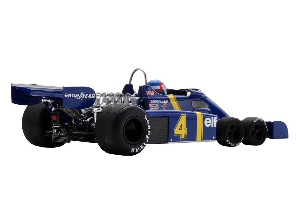 Tyrrell P34 #4 Patrick Depailler 2nd Place Formula One F1 "Swedish GP" (1976) with Driver 1/43 Model Car by Spark view 4