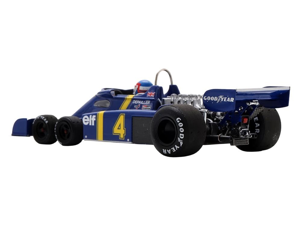 Tyrrell P34 #4 Patrick Depailler 2nd Place Formula One F1 "Swedish GP" (1976) with Driver 1/43 Model Car by Spark view 5