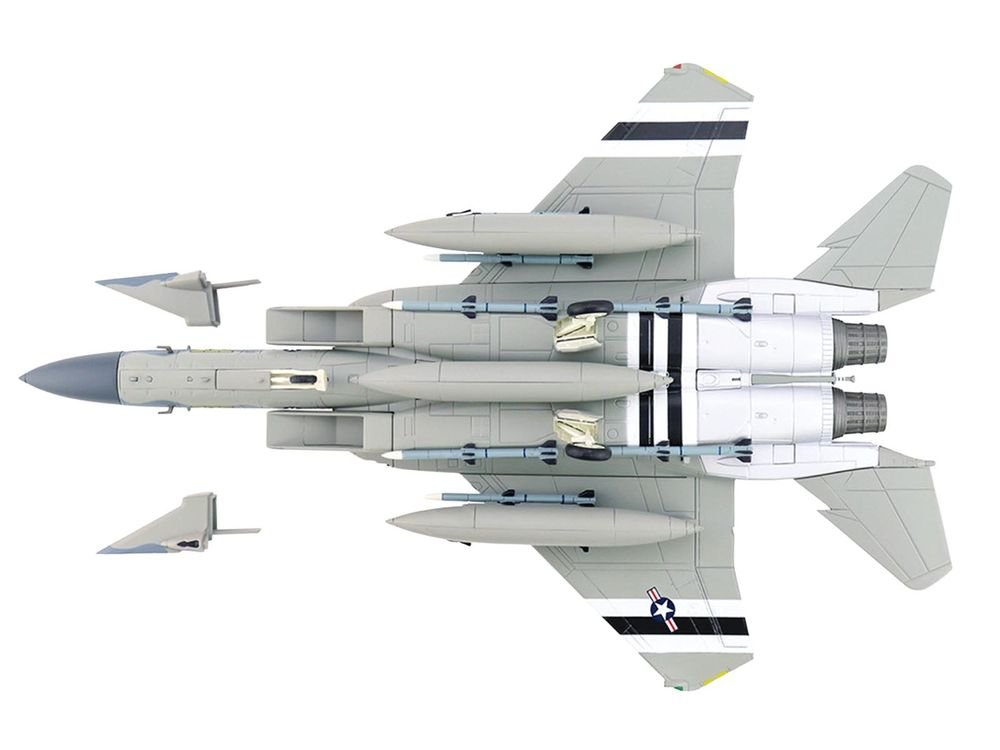 McDonnell Douglas F-15C Eagle Fighter Aircraft "86-0171 Florida ANG 75th Anniversary" (2022) United States Air Force "Air Power Series" 1/72 Diecast Model by Hobby Master view 5