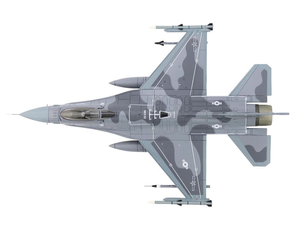 Lockheed F-16C Fighting Falcon Fighter Aircraft "J-20 Aggressor Concept Scheme 706th Aggressor Squadron" United States Air Force "Air Power Series" 1/72 Diecast Model by Hobby Master view 3