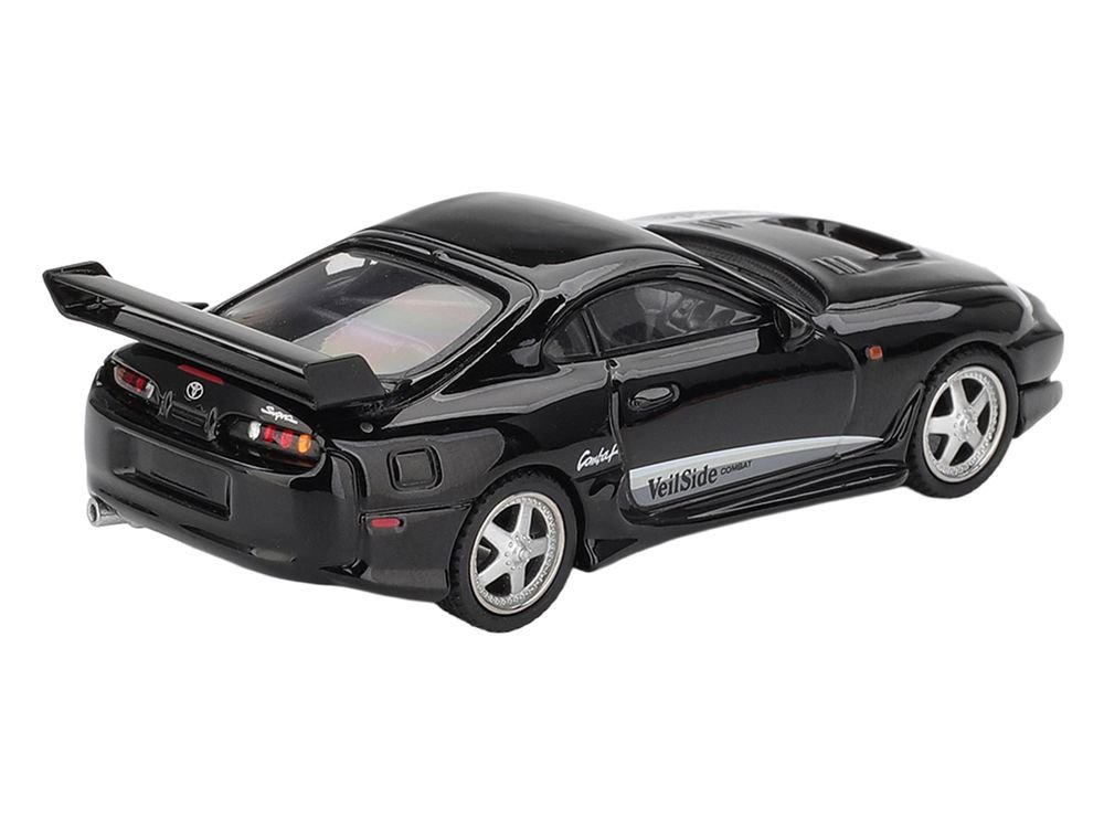Toyota Supra "VeilSide Combat V-II" Black Limited Edition 1/64 Diecast Model Car by Mini GT view 4