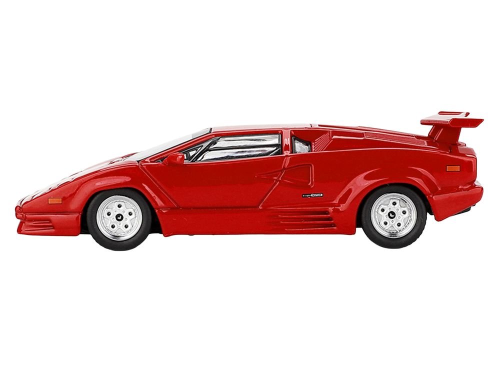 Lamborghini Countach "25th Anniversary" Red Limited Edition 1/64 Diecast Model Car by Mini GT view 3