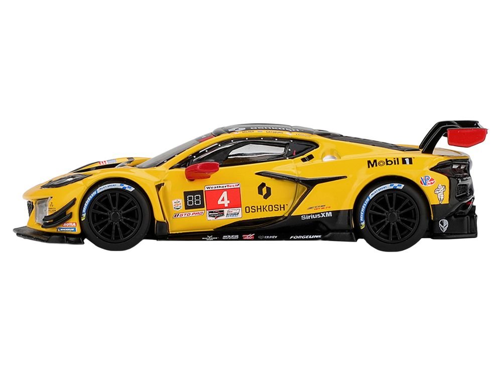 Chevrolet Corvette Z06 GT3.R #4 Nicky Catsburg - Tommy Milner - Nicolas Varrone "Corvette Racing by Pratt Miller Motorsports" IMSA "24 Hours of Daytona" (2025) Limited Edition 1/64 Diecast Model Car by Mini GT view 3