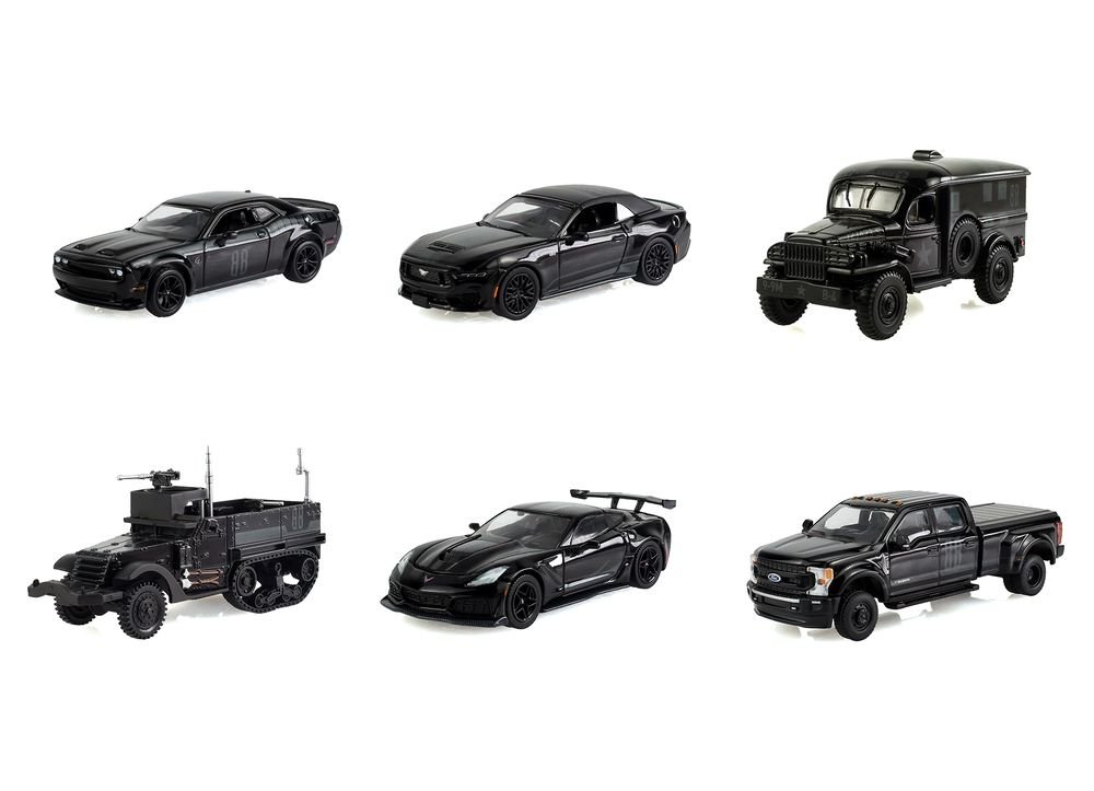 "Black Bandit" Series 31 6 piece Set 1/64 Diecast Model Cars by Greenlight view 2