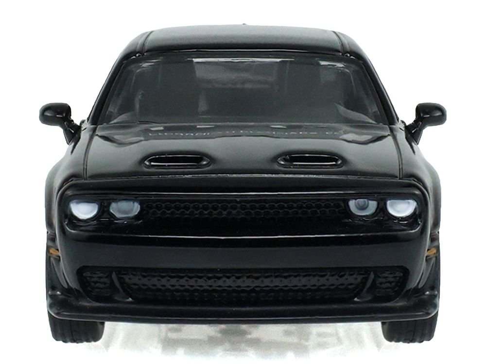 2017 Dodge Challenger SRT Hellcat Widebody Black "Black Bandit" Series 31 1/64 Diecast Model Car by Greenlight view 4