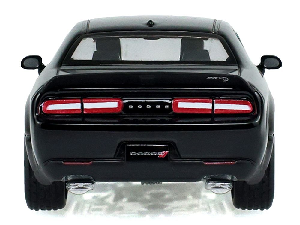 2017 Dodge Challenger SRT Hellcat Widebody Black "Black Bandit" Series 31 1/64 Diecast Model Car by Greenlight view 5