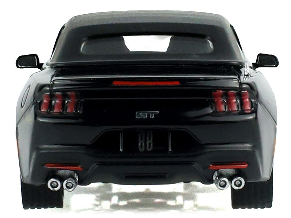 2024 Ford Mustang GT Convertible Black "Black Bandit" Series 31 1/64 Diecast Model Car by Greenlight view 5