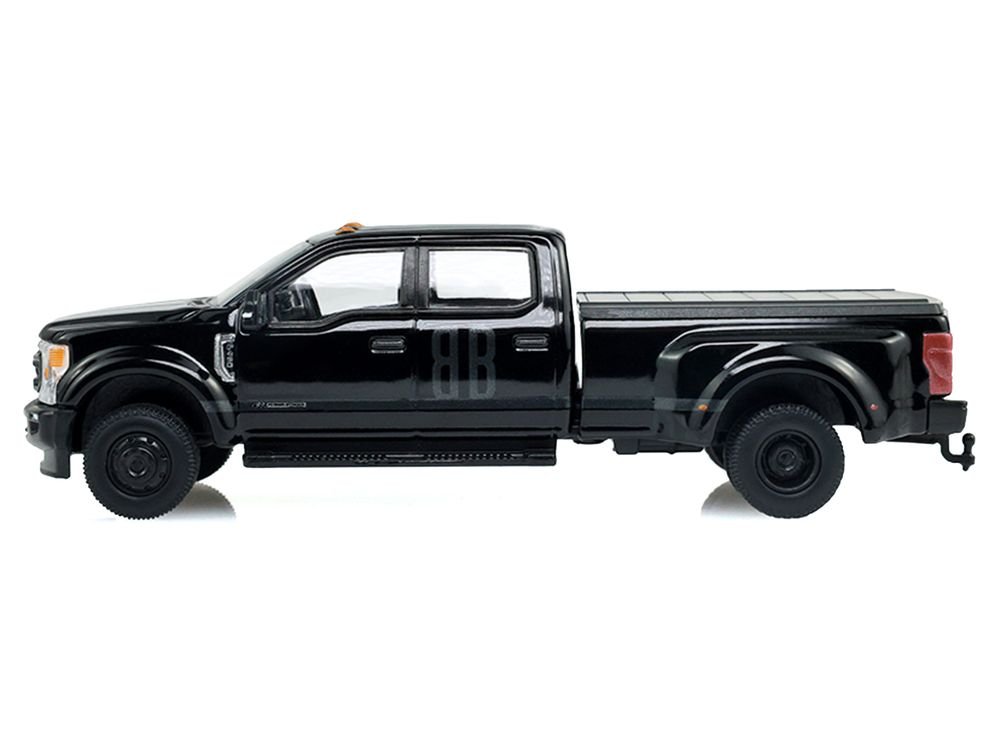 2020 Ford F-450 XL Super Duty Pickup Truck Black "Black Bandit" Series 31 1/64 Diecast Model Car by Greenlight view 2