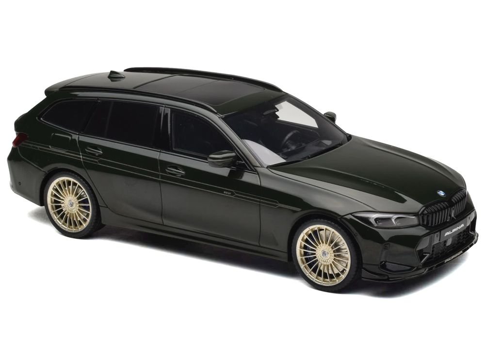 2025 BMW Alpina B3 GT Touring Green Metallic 1/18 Model Car by GT Spirit view 5