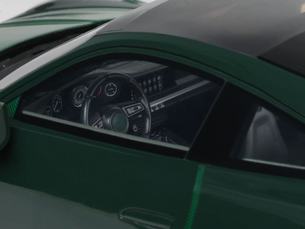 2024 Brabus 900 Rocket-R Green Metallic with Green Carbon Hood 1/18 Model Car by GT Spirit view 2