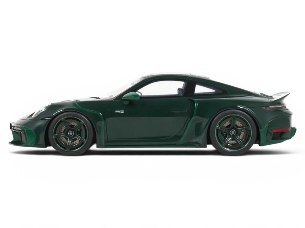 2024 Brabus 900 Rocket-R Green Metallic with Green Carbon Hood 1/18 Model Car by GT Spirit view 4