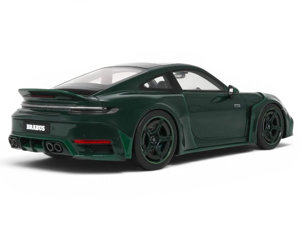 2024 Brabus 900 Rocket-R Green Metallic with Green Carbon Hood 1/18 Model Car by GT Spirit view 5