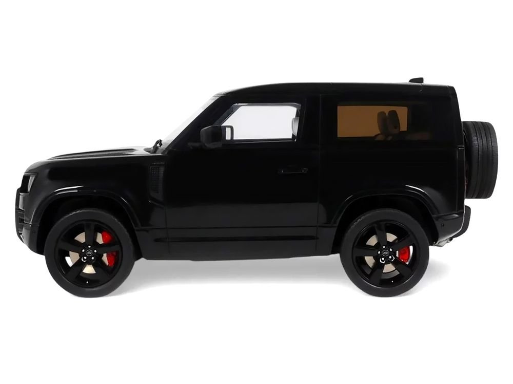 2021 Land Rover Defender 90 P400 X-Dynamic HSE Black Metallic 1/18 Model Car by GT Spirit view 4