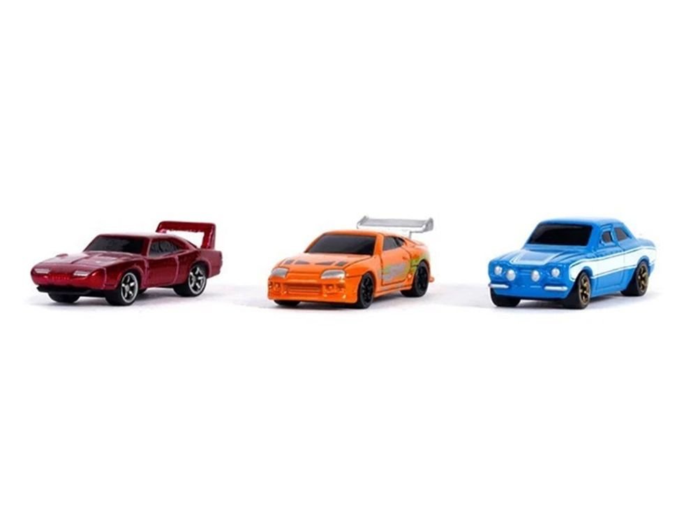 "Fast & Furious 25th Anniversary" 3 piece Set #2 "Nano Hollywood Rides" Diecast Model Cars by Jada view 2
