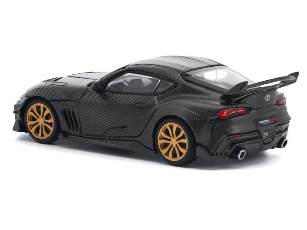 Toyota DarwinPro 66G WBK Supra A90 Full Carbon 1/64 Diecast Model Car by Pop Race view 3