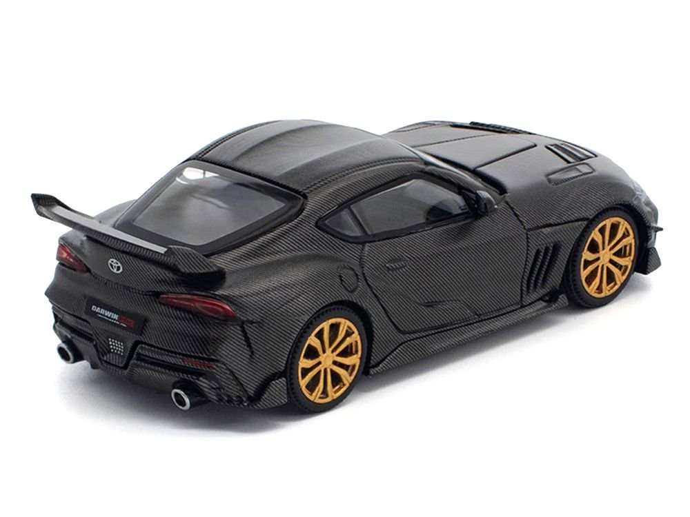 Toyota DarwinPro 66G WBK Supra A90 Full Carbon 1/64 Diecast Model Car by Pop Race view 4