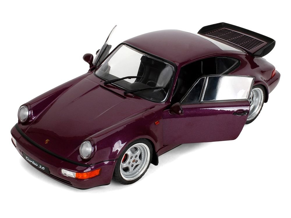 Porsche 911 3.6 Turbo Purple Metallic "Pink Slips" Series 1/18 Diecast Model Car by Jada view 2