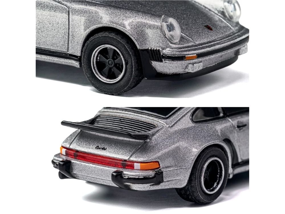1975 Porsche 930 Turbo Silver Metallic "Collection" Series 1/64 Diecast Model Car by Majorette view 3
