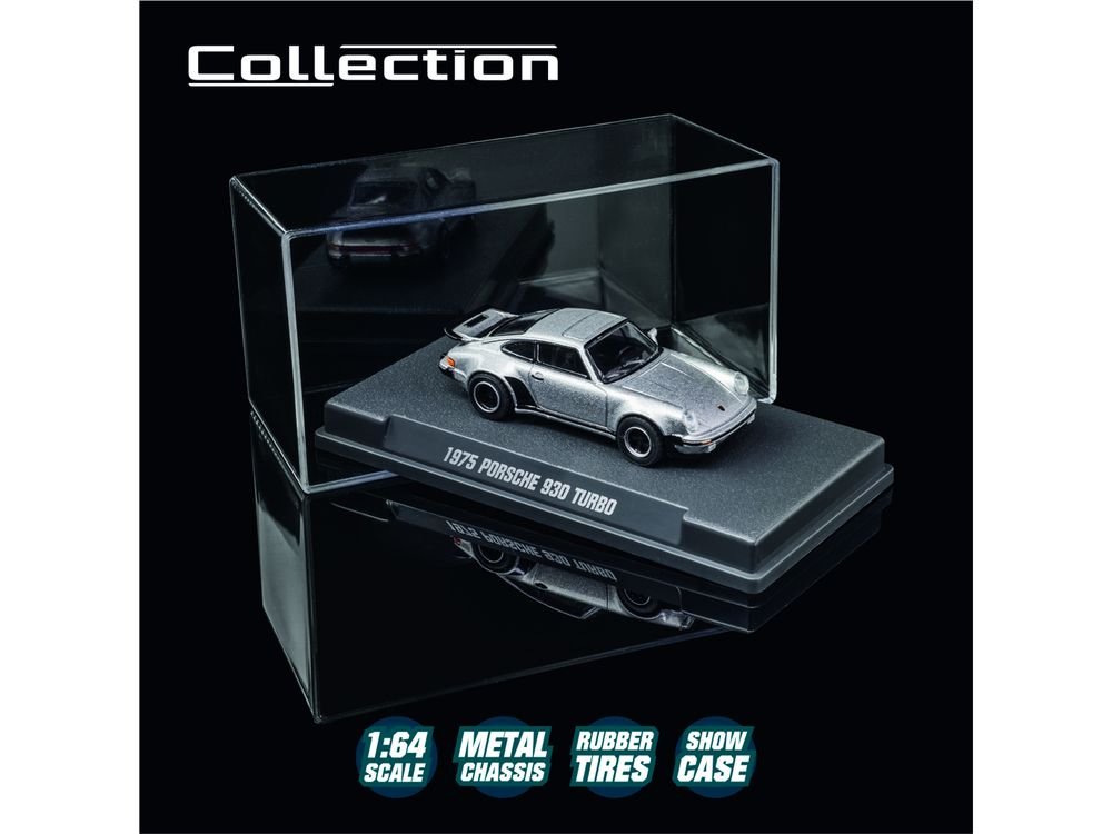 1975 Porsche 930 Turbo Silver Metallic "Collection" Series 1/64 Diecast Model Car by Majorette view 4