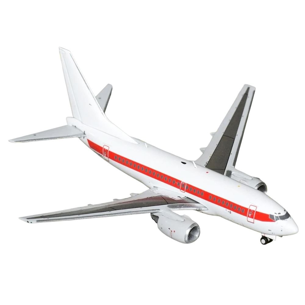 Boeing 737-600 Transport Aircraft "EG&G - Janet Airlines" (N319BD) White with Red Stripes 1/400 Diecast Model Airplane by GeminiJets view 2