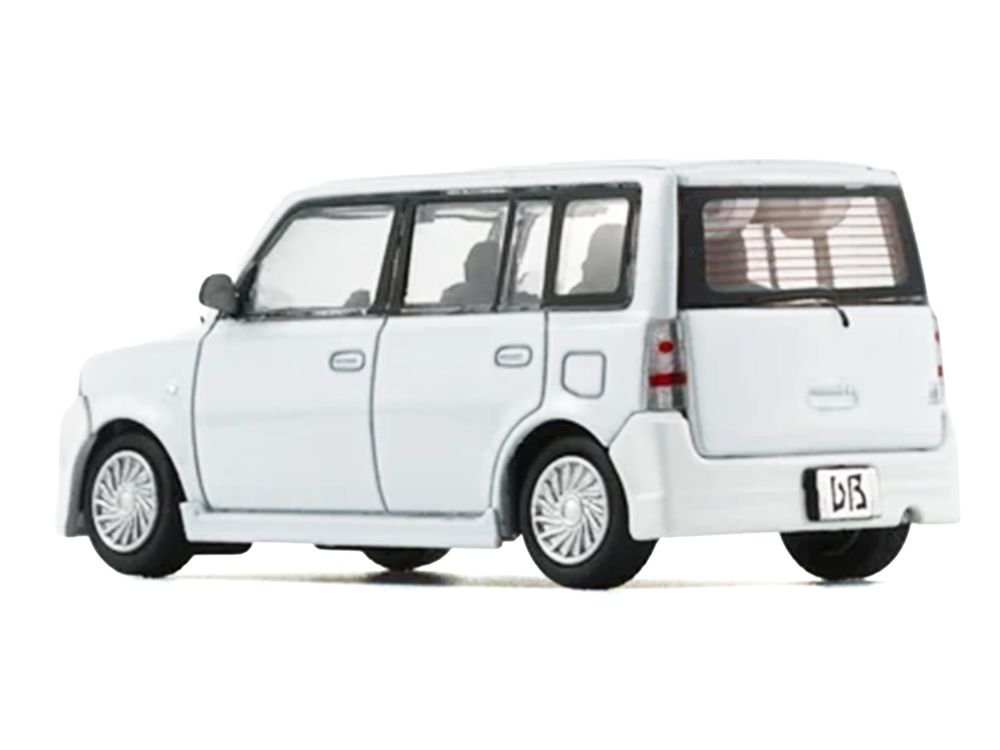 Toyota bB 2000 Van White with Extra Accessories 1/64 Diecast Model Car by BM Creations view 3