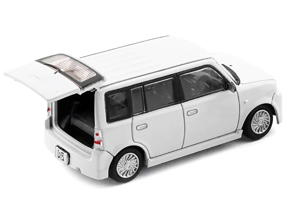 Toyota bB 2000 Van White with Extra Accessories 1/64 Diecast Model Car by BM Creations view 4