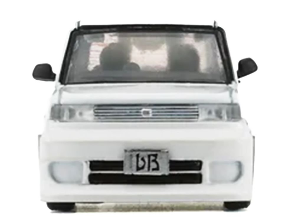 Toyota bB 2000 Van White with Extra Accessories 1/64 Diecast Model Car by BM Creations view 5