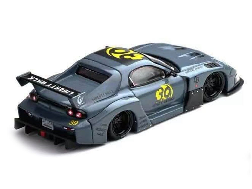 Mazda RX7 (FD3S) LB-Super Silhouette RHD (Right Hand Drive) #39 "Heng's Garage" Gray "Thailand Diecast Expo 2026 Event Edition" 1/64 Diecast Model Car by Inno Models view 3