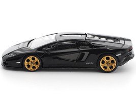 Lamborghini Countach LPI 800-4 Deep Black 1/64 Diecast Model Car by Pop Race view 3