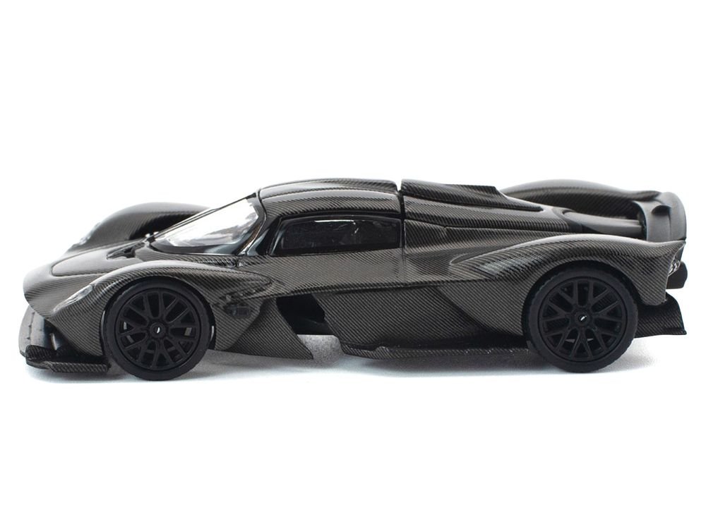 Aston Martin Valkyrie Carbon Fiber 1/64 Diecast Model Car by Pop Race view 4
