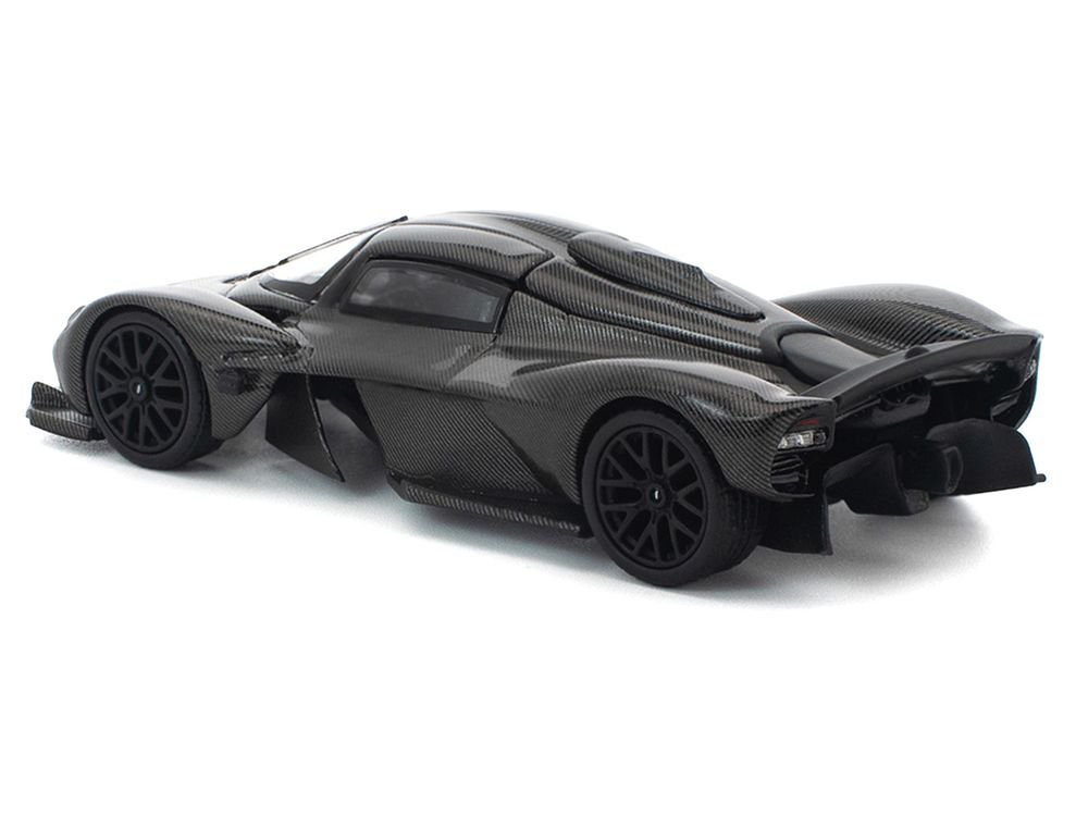 Aston Martin Valkyrie Carbon Fiber 1/64 Diecast Model Car by Pop Race view 5