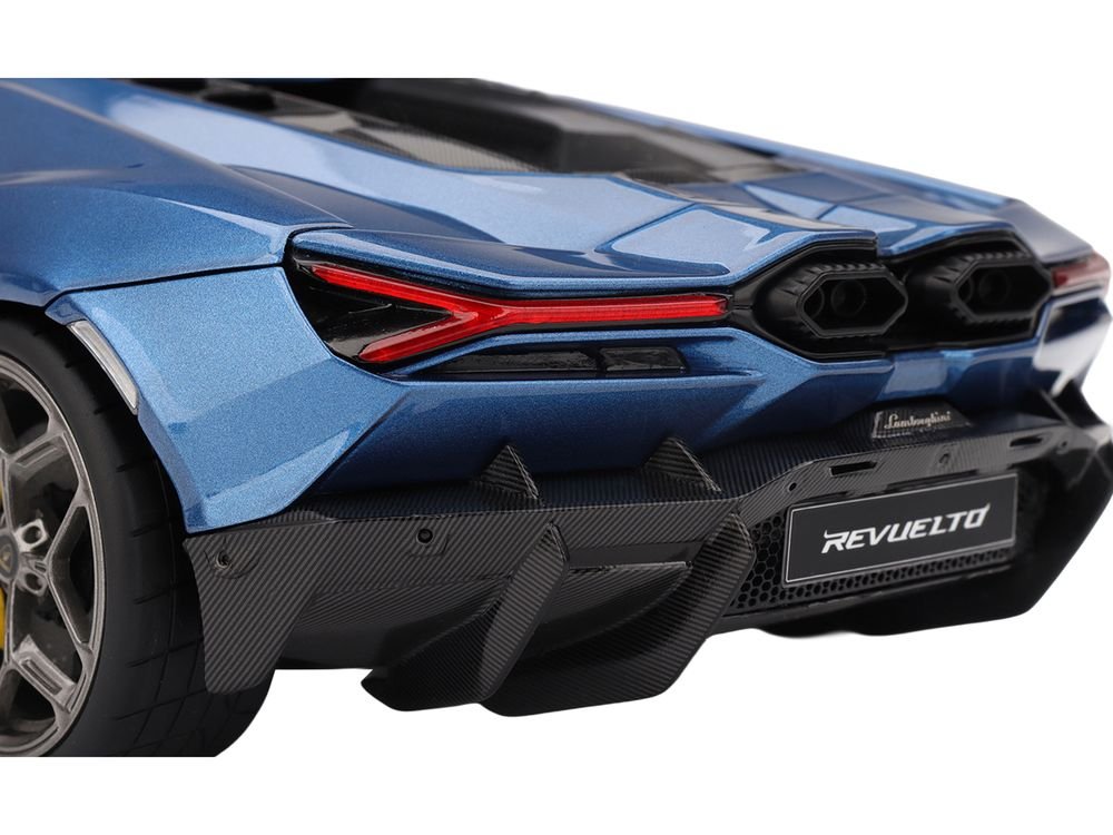Lamborghini Revuelto Blu Eleos Blue Metallic 1/18 Model Car by Top Speed view 4