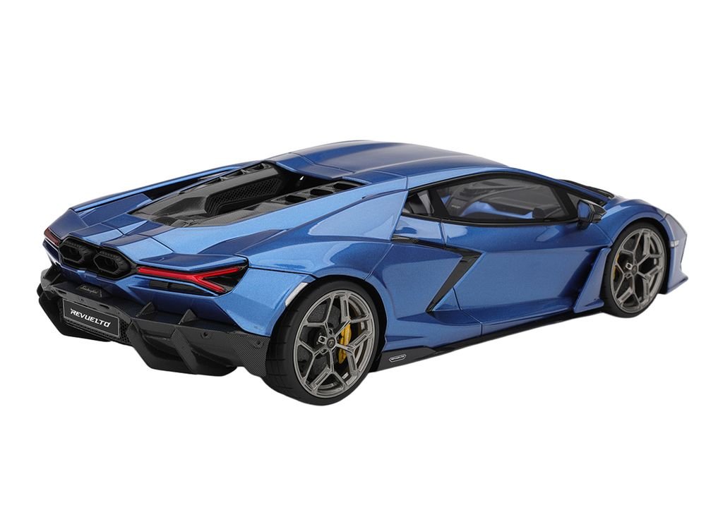Lamborghini Revuelto Blu Eleos Blue Metallic 1/18 Model Car by Top Speed view 5