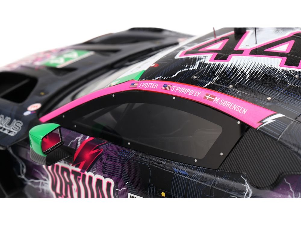 Aston Martin Vantage GT3 EVO #44 John Potter - Spencer Pumpelly - Marco Sorensen "Magnus Racing" IMSA "Six Hours of The Glen (Watkins Glen)" (2025) 1/18 Model Car by Top Speed view 2
