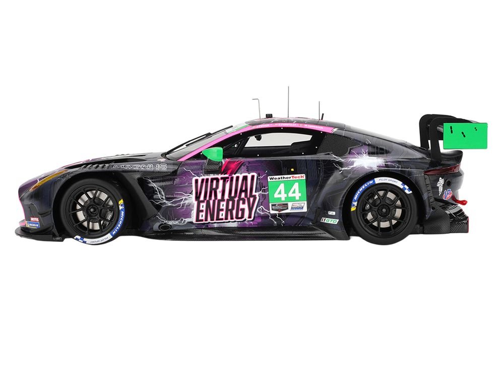 Aston Martin Vantage GT3 EVO #44 John Potter - Spencer Pumpelly - Marco Sorensen "Magnus Racing" IMSA "Six Hours of The Glen (Watkins Glen)" (2025) 1/18 Model Car by Top Speed view 3