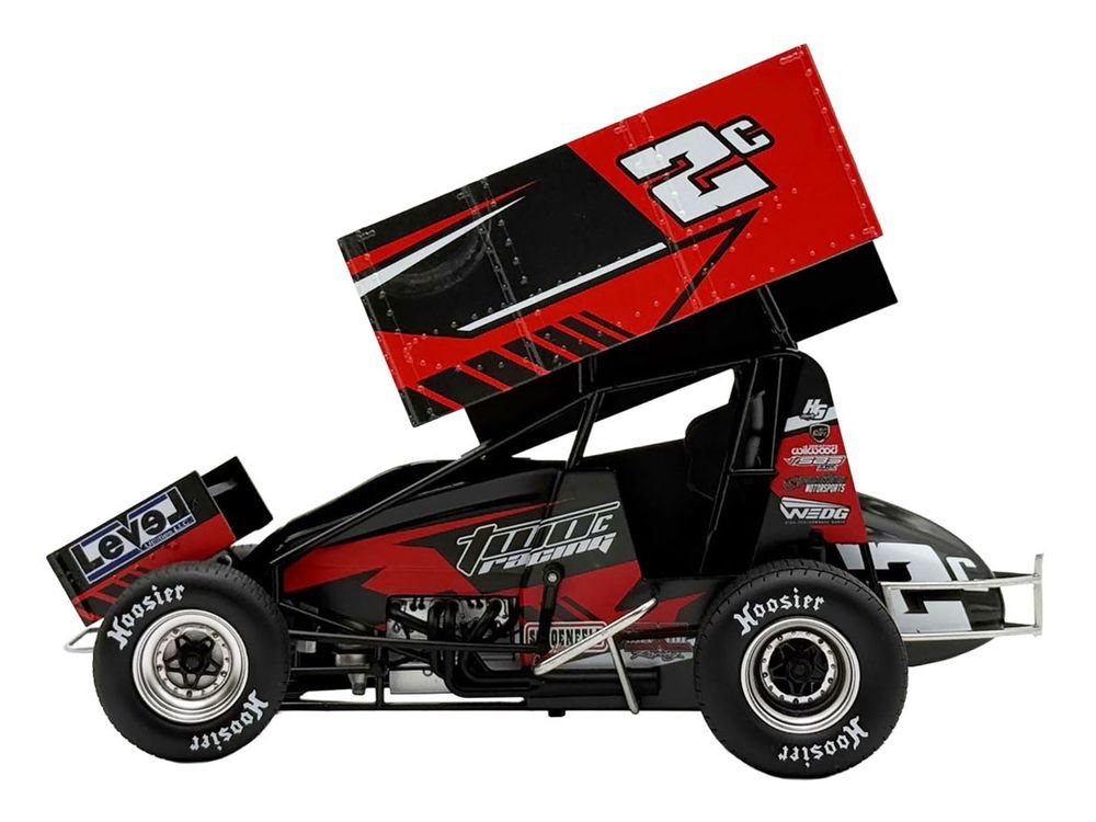 Winged Sprint Car #2C Cole Macedo "Two C Racing" (2026) 1/18 Diecast Model Car by ACME view 4