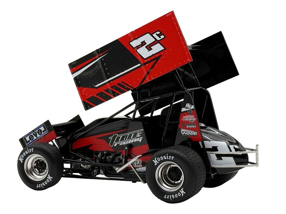 Winged Sprint Car #2C Cole Macedo "Two C Racing" (2026) 1/18 Diecast Model Car by ACME view 5
