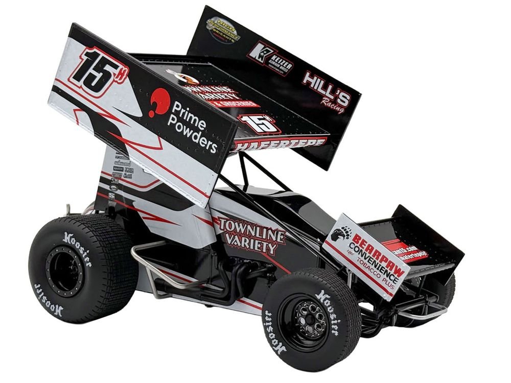 Winged Sprint Car #15H Sam Hafertepe "Townline Variety - Prime Powders" (2026) 1/18 Diecast Model Car by ACME view 2