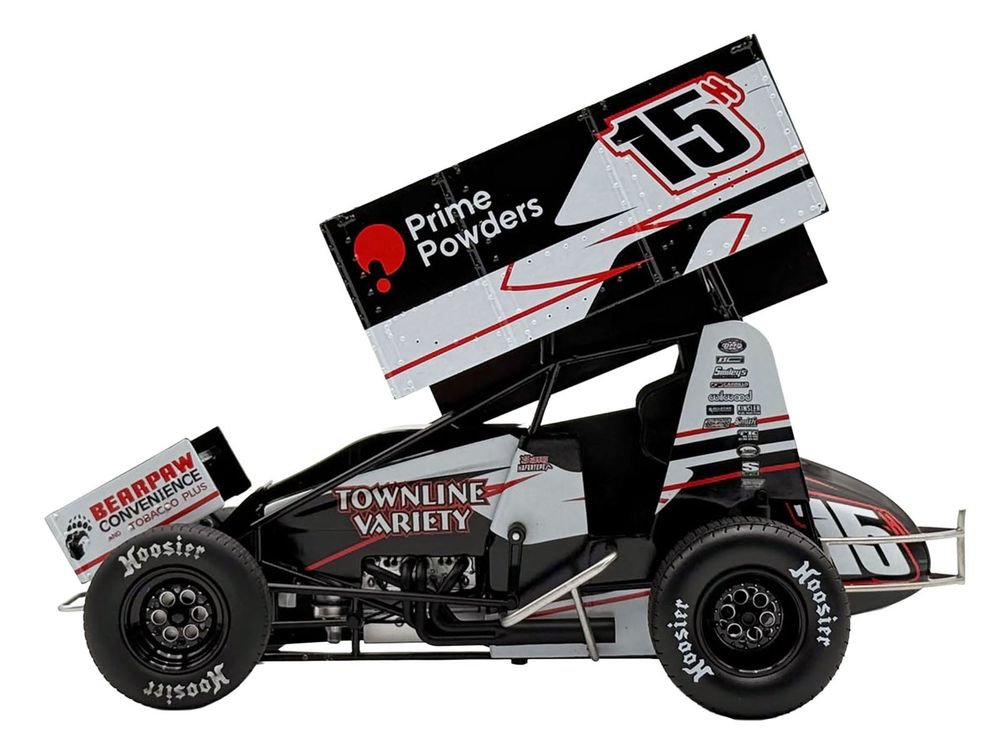 Winged Sprint Car #15H Sam Hafertepe "Townline Variety - Prime Powders" (2026) 1/18 Diecast Model Car by ACME view 4