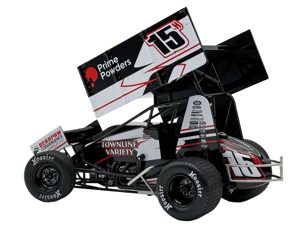 Winged Sprint Car #15H Sam Hafertepe "Townline Variety - Prime Powders" (2026) 1/18 Diecast Model Car by ACME view 5