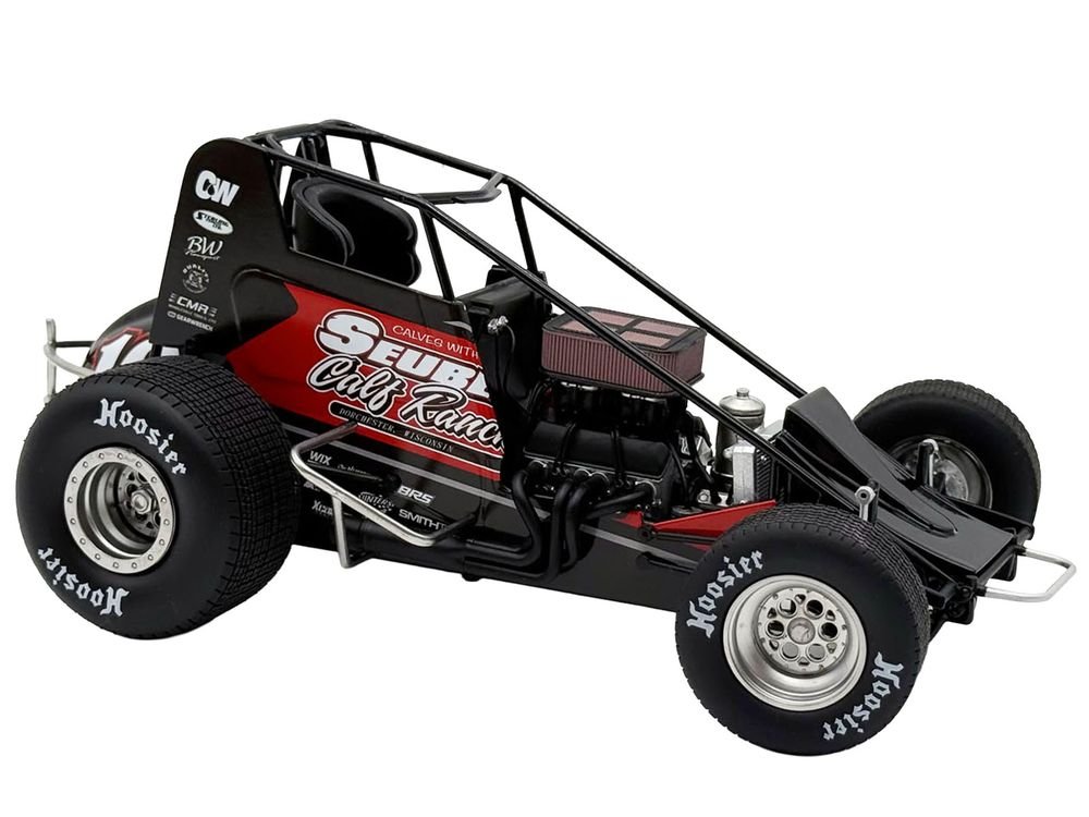 Winged Sprint Car #16C Scotty Thiel "Greg Wheeler Motorsports - Seubert Calf Ranches" (2026) 1/18 Diecast Model Car by ACME view 3