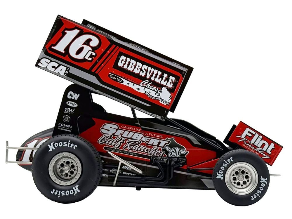 Winged Sprint Car #16C Scotty Thiel "Greg Wheeler Motorsports - Seubert Calf Ranches" (2026) 1/18 Diecast Model Car by ACME view 4