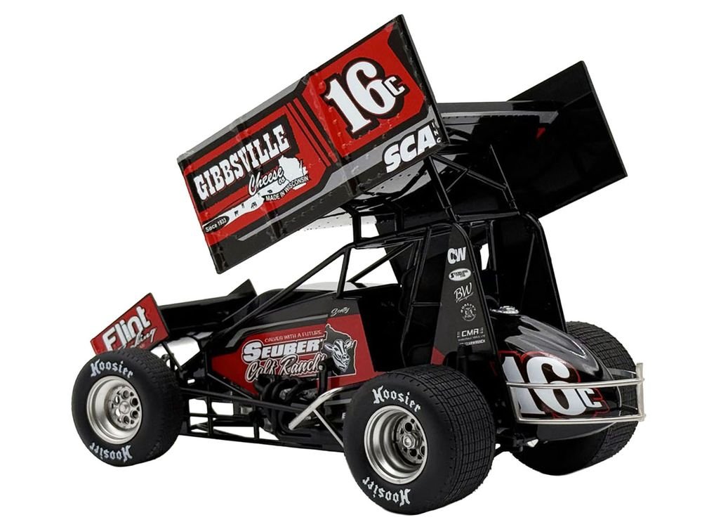 Winged Sprint Car #16C Scotty Thiel "Greg Wheeler Motorsports - Seubert Calf Ranches" (2026) 1/18 Diecast Model Car by ACME view 5