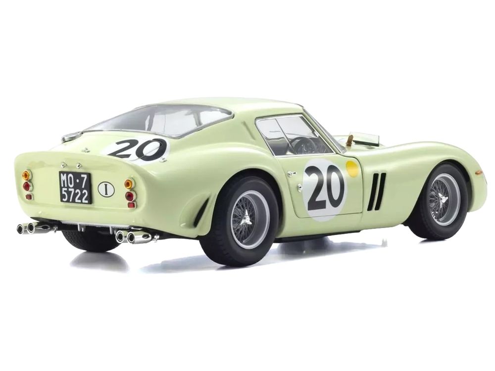 Ferrari 250 GTO #20 Innes Ireland - Masten Gregory "24 Hours of Le Mans" (1962) 1/18 Diecast Model Car by Kyosho view 5