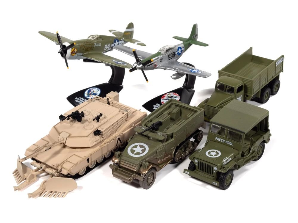 "Military" Set B of 6 pieces 2026 Release 1 Limited Edition 1/64 Diecast Model Cars by Johnny Lightning view 2